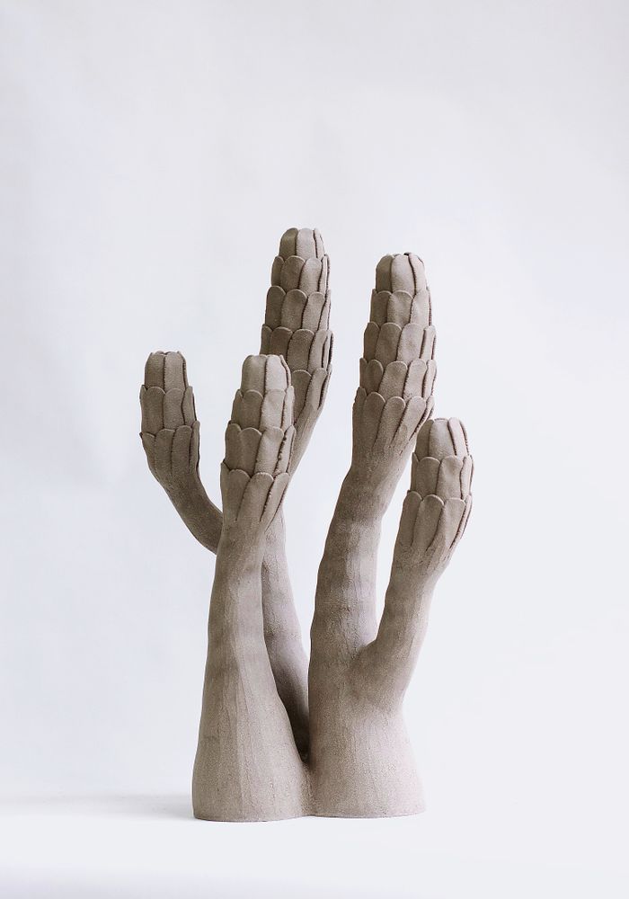 Sculptures, statuettes and miniatures - Grey Coral Scales Sculpture - ATELIERNOVO