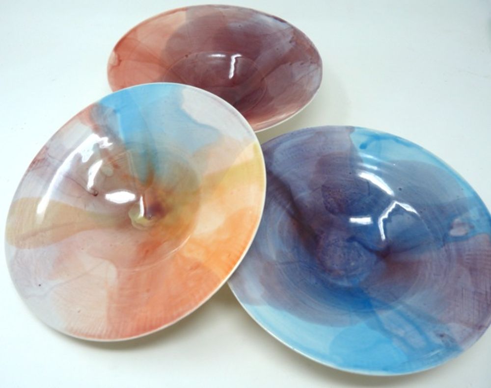 Platter and bowls - "ACQUARELLO" collection - POTOMAK STUDIO