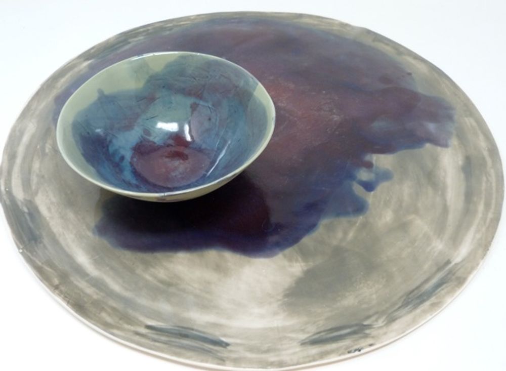 Platter and bowls - "ACQUARELLO" collection - POTOMAK STUDIO