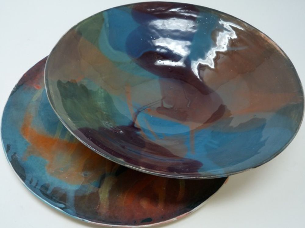 Platter and bowls - "ACQUARELLO" collection - POTOMAK STUDIO