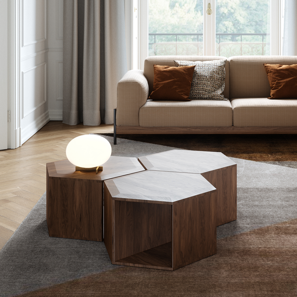 Coffee tables - Hexa Coffee | Side Table - WEWOOD - PORTUGUESE JOINERY
