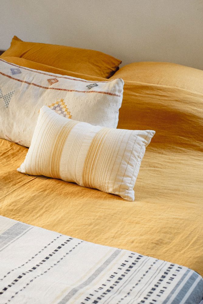 Coussins textile - COUSSIN LOLA, Ocre - COUTUME