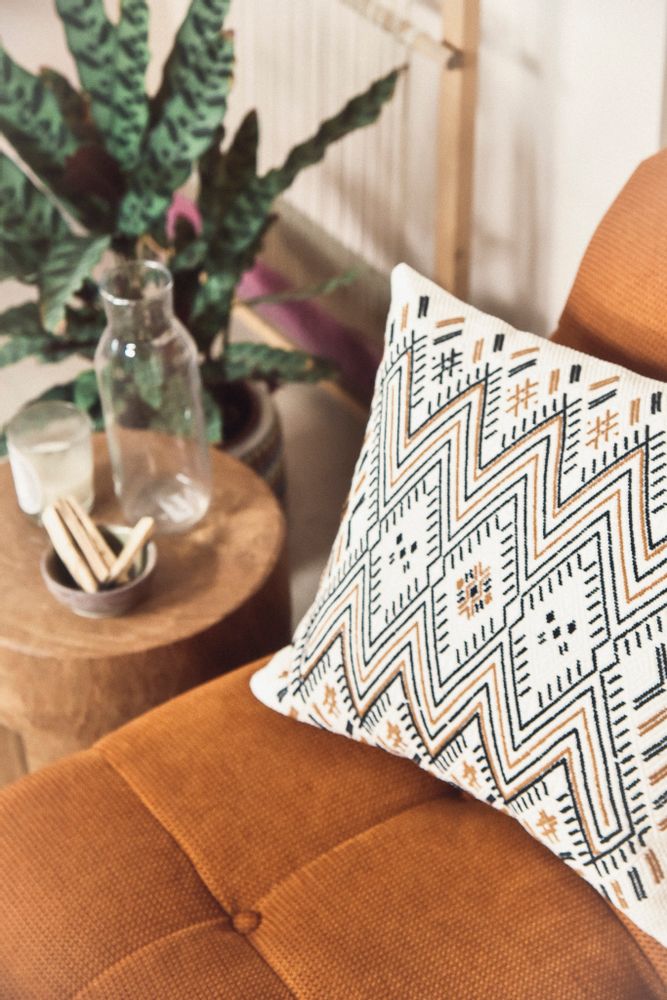 Fabric cushions - JUANA PILLOW, Amber - COUTUME