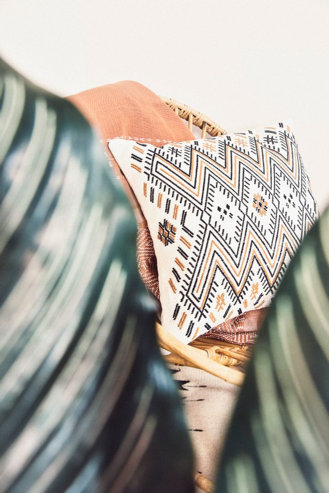 Fabric cushions - JUANA PILLOW, Amber - COUTUME