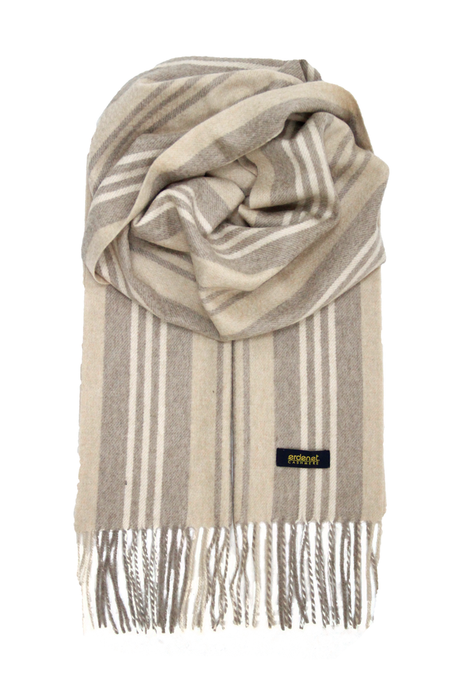 Scarves - 100% cashmere scarf in natural colors - ERDENET CASHMERE