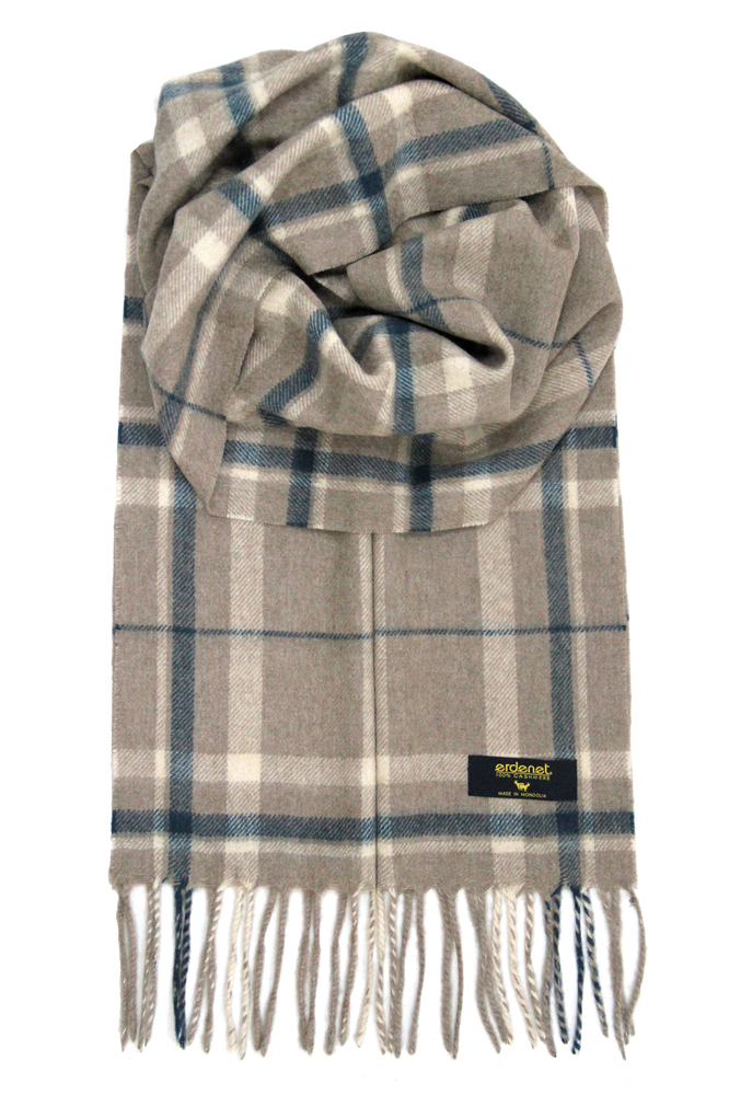 Scarves - 100% cashmere scarf in natural colors - ERDENET CASHMERE