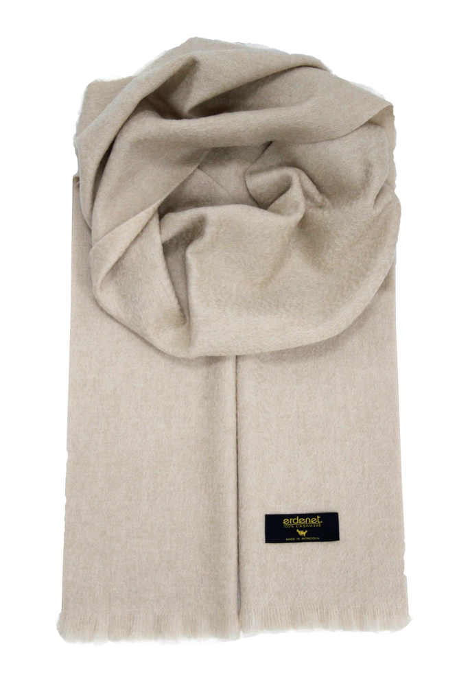 Scarves - 100% cashmere scarf in natural colors - ERDENET CASHMERE