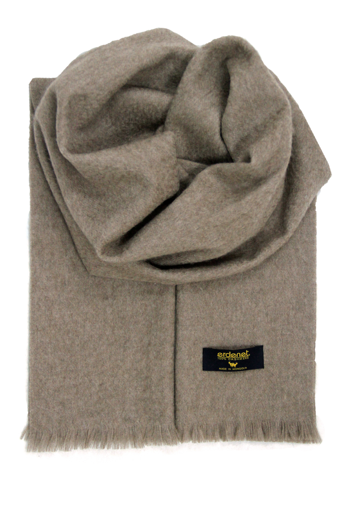 Scarves - 100% cashmere scarf in natural colors - ERDENET CASHMERE