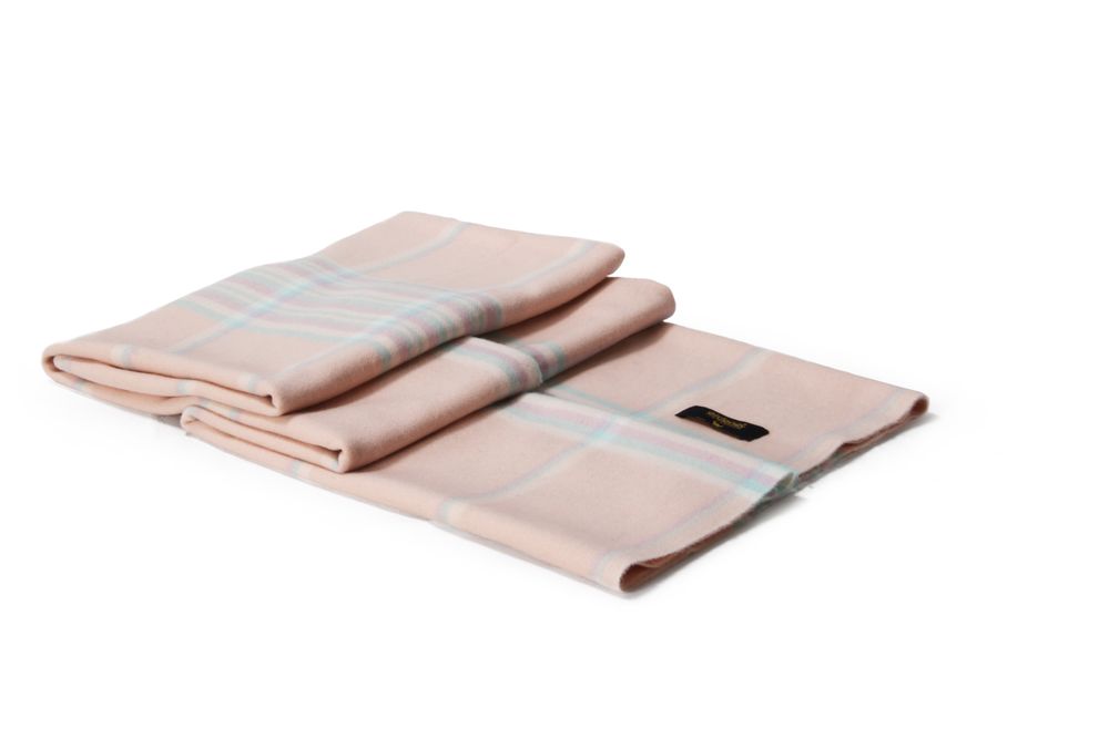 Plaids - Jeté en cachemire de couleur vive avec extrémités frangées - ERDENET CASHMERE