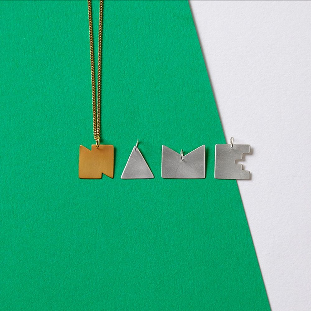 Jewelry - BAUHAUS Alphabet Necklace - DARKROOM