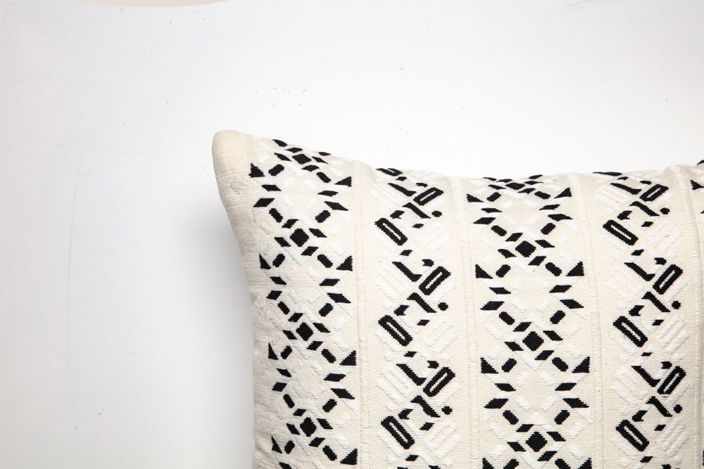 Fabric cushions - MERIDA PILLOW, Black - COUTUME