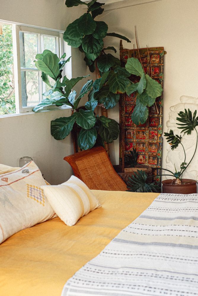 Throw blankets - THROW MITLA, Blond - COUTUME