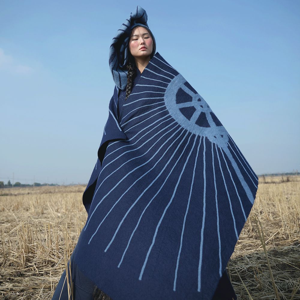 Plaids - Le châle dôme - SANDRIVER MONGOLIAN CASHMERE