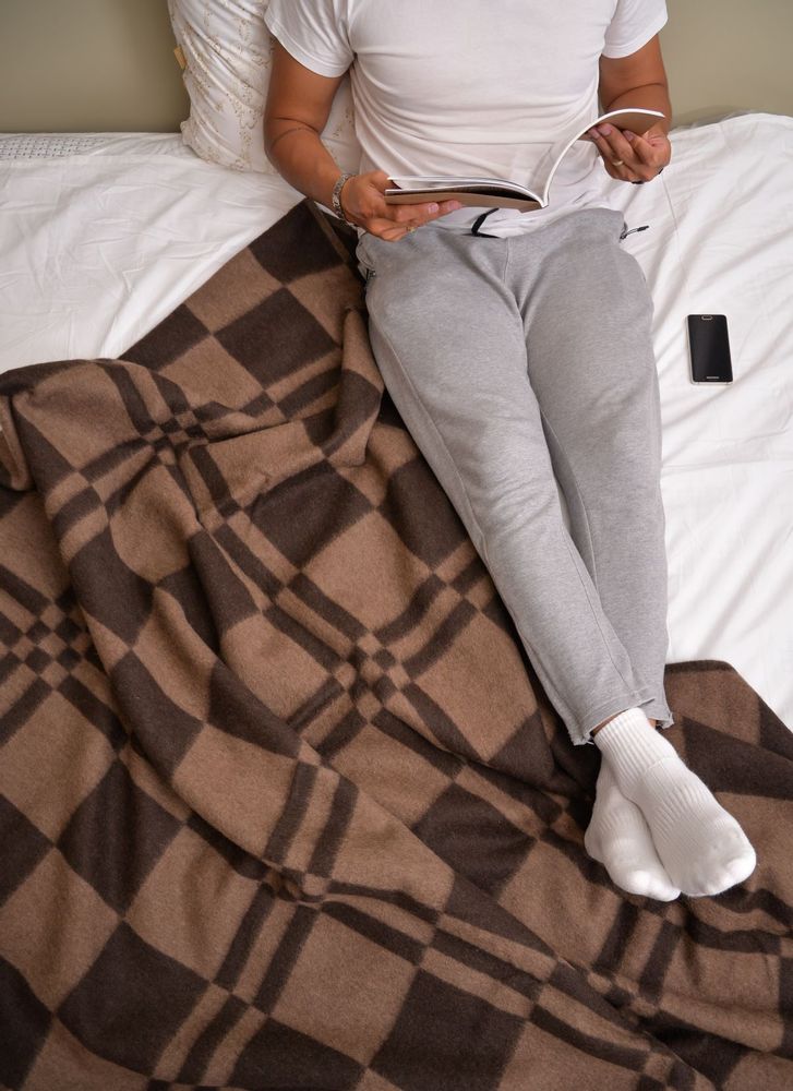 Plaids - Couverture tissée en duvet de yak - ERDENET CASHMERE