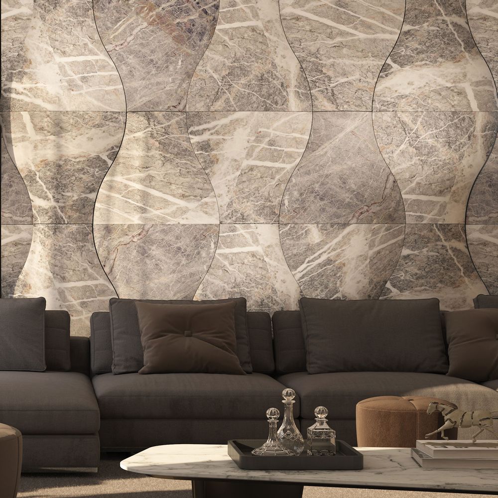 Moldings - Clessidra 3D marble cladding - MARGRAF
