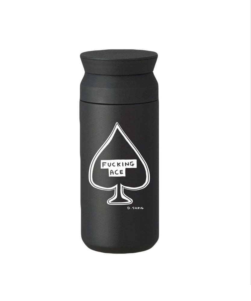 Gifts - Don't Touch / Ace Travel Tumbler by David Shrigley - TURNAROUND