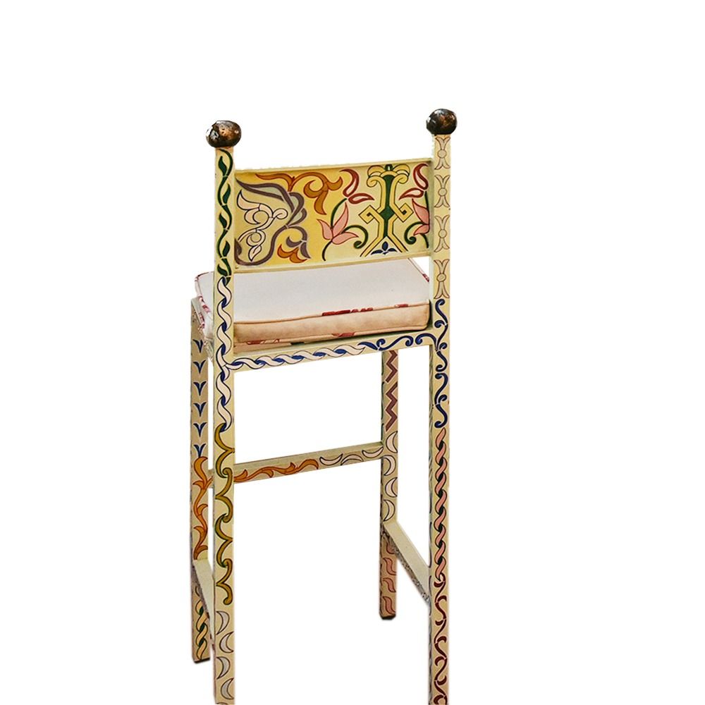 Chaises - CHAISE HAUTE BISTROT COLORIAGE - MADE IN DIVA