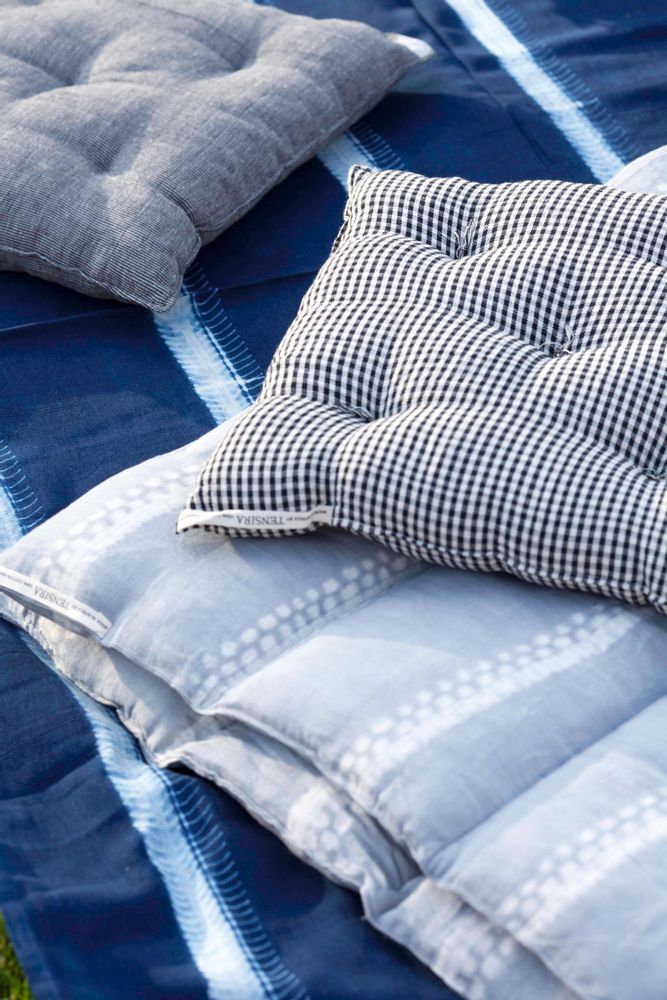 Fabric cushions - Home linen and bedlinen, 100% cotton, hand-spun, hand-woven and hand-dyed in West Africa. - TENSIRA MADE IN AFRICA