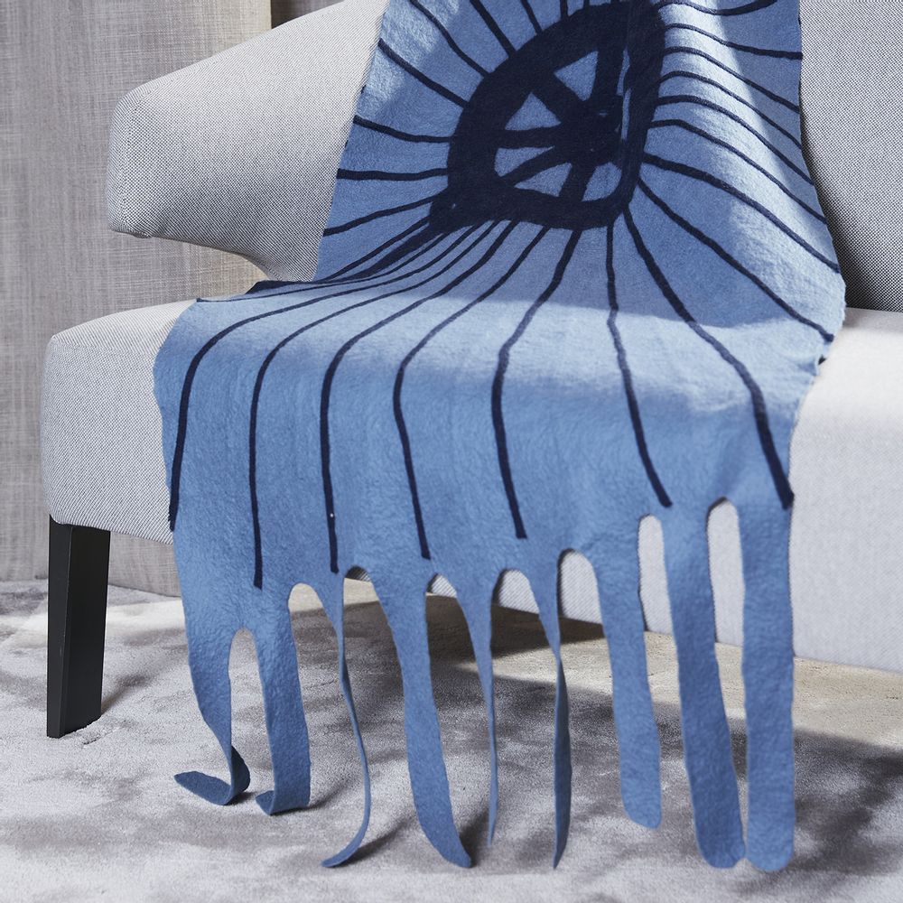 Scarves - SKY DOME cashmere felt scarf - SANDRIVER MONGOLIAN CASHMERE