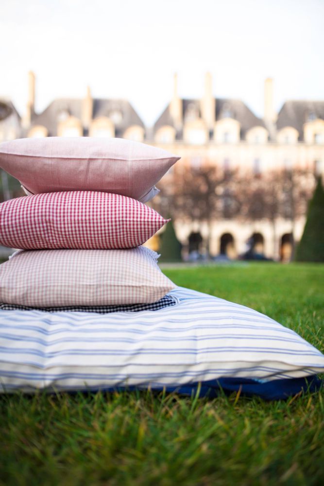 Fabric cushions - Home linen and bedlinen, 100% cotton, hand-spun, hand-woven and hand-dyed in West Africa. - TENSIRA MADE IN AFRICA