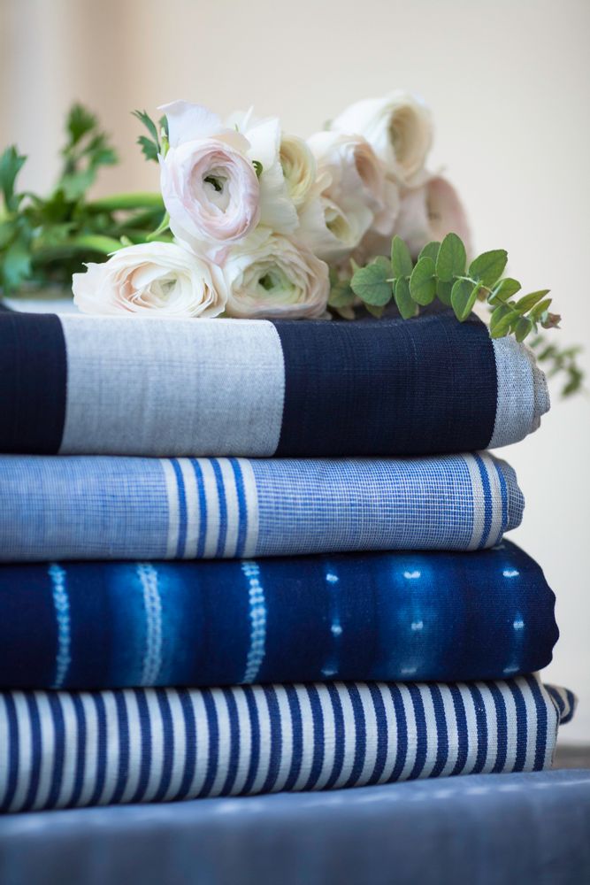 Fabric cushions - Home linen and bedlinen, 100% cotton, hand-spun, hand-woven and hand-dyed in West Africa. - TENSIRA MADE IN AFRICA