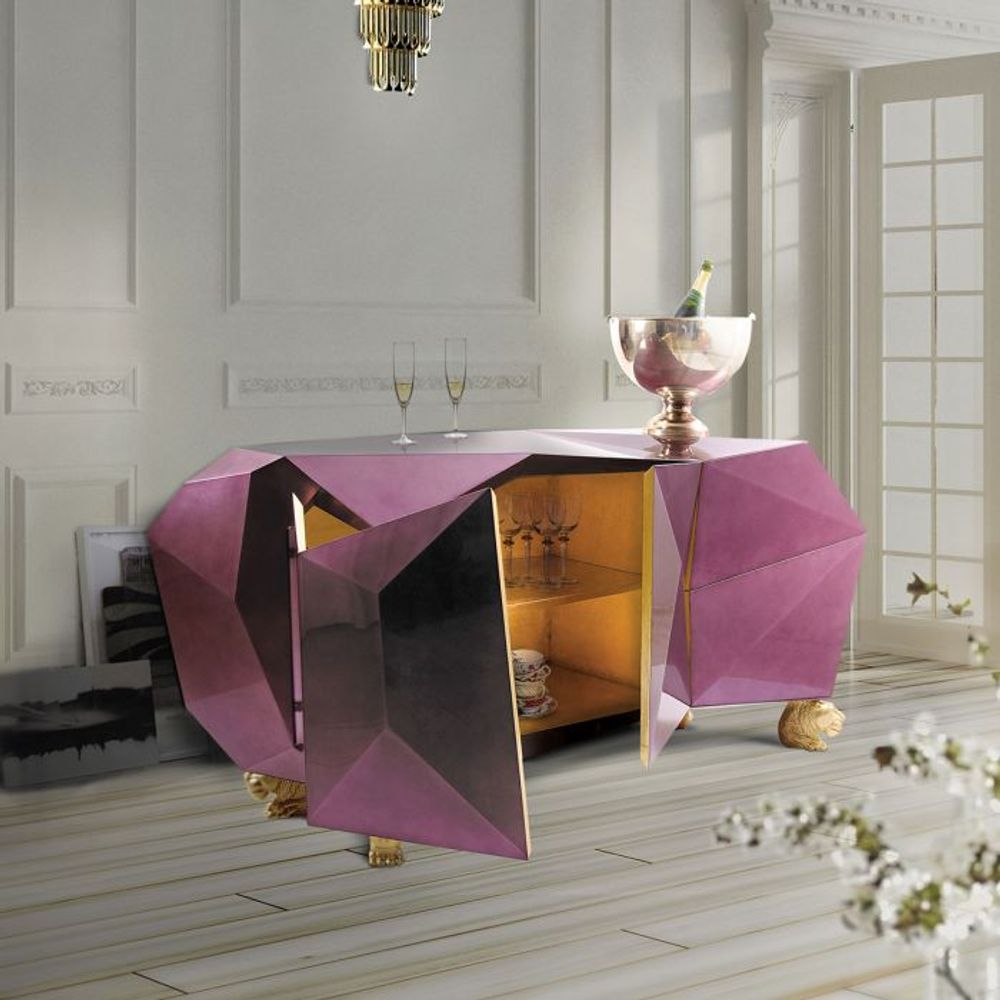 Customizable objects - DIAMOND AMETHYST SIDEBOARD - INSPLOSION