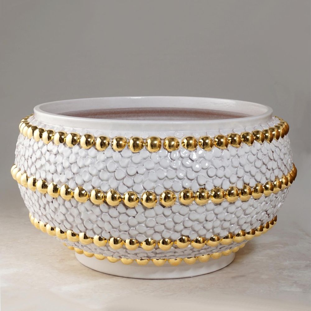Ceramic - Ortensia and Bottoni centerpiece - CERAMICA ND DOLFI