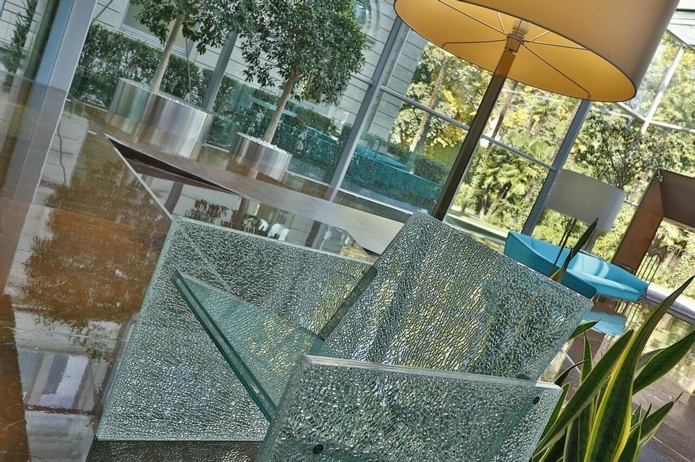 Lounge chairs for hospitalities & contracts - Glass Chair MINI MUSEO Crystal - VETROGIARDINI