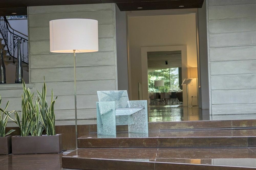 Lounge chairs for hospitalities & contracts - Glass Chair MINI MUSEO Crystal - VETROGIARDINI