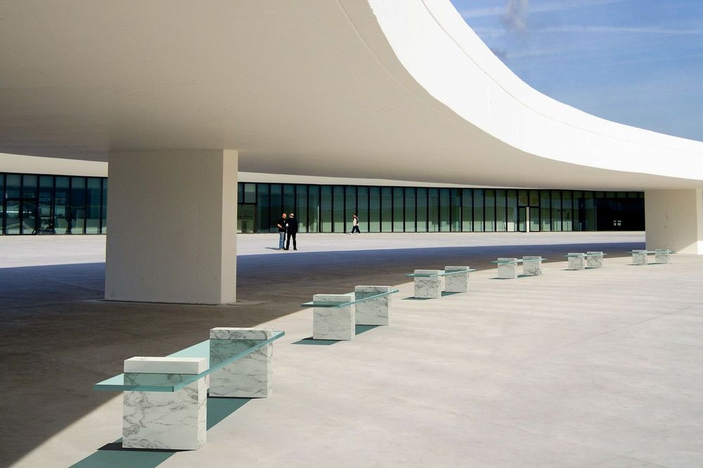 Benches for hospitalities & contracts - Glass Architectural Bench GEMINI Maxi - VETROGIARDINI