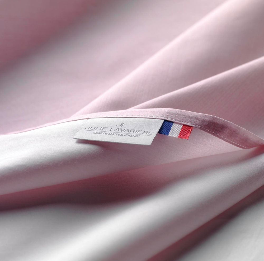 Bed linens - DUVET COVER POWDER PINK - JULIE LAVARIERE