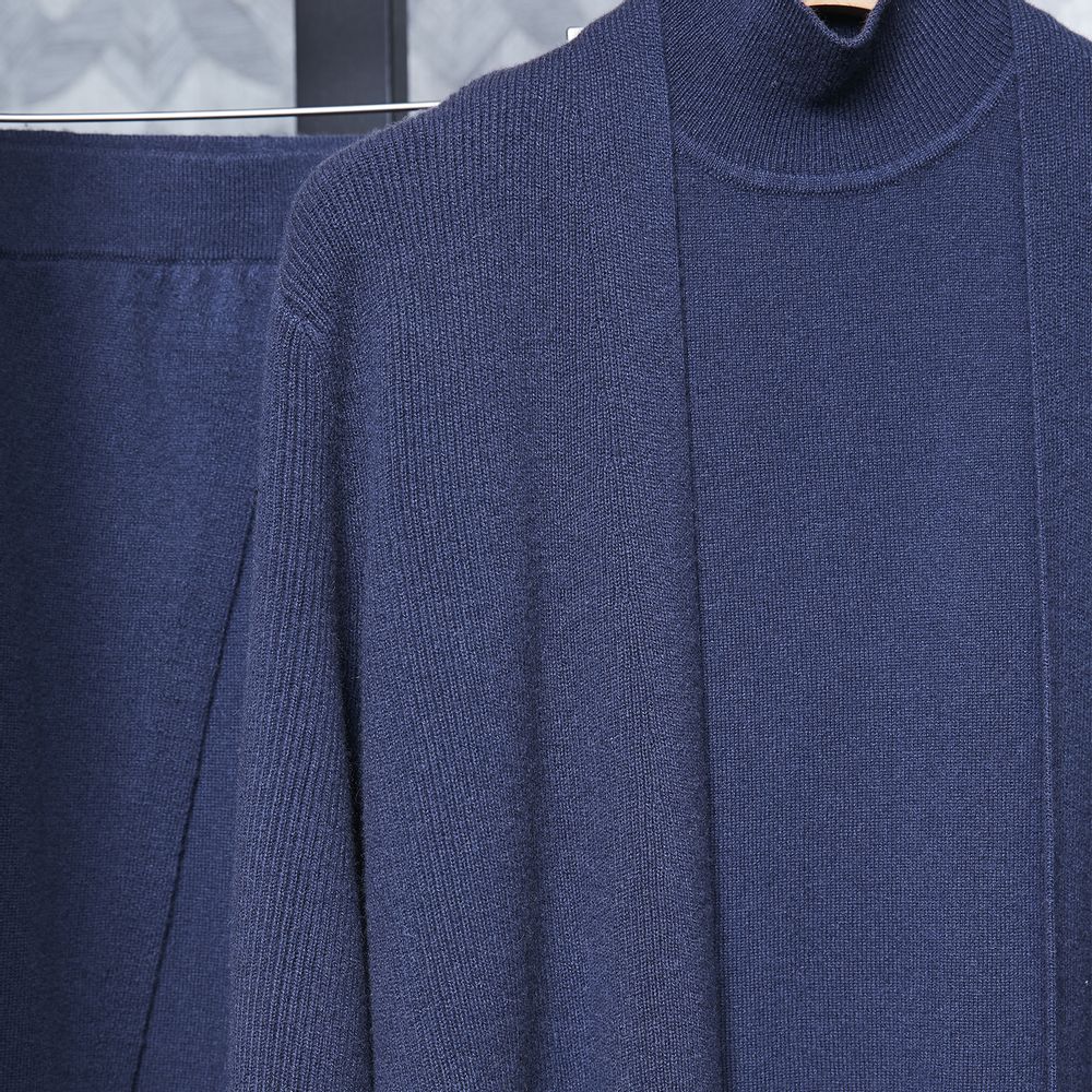 Homewear - Cashmere knitted long cardigan - SANDRIVER MONGOLIAN CASHMERE