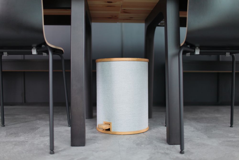 Office furniture and storage - POMP Pedal Trash Bin - Fabric veneer - GUDEE