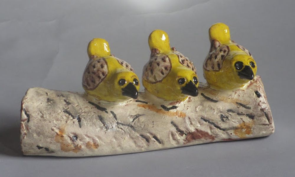 Sculptures, statuettes and miniatures - BIRD SCULPTURE - MARYLINE BERHAULT