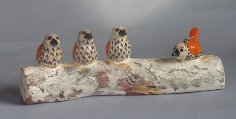 Sculptures, statuettes and miniatures - BIRD SCULPTURE - MARYLINE BERHAULT