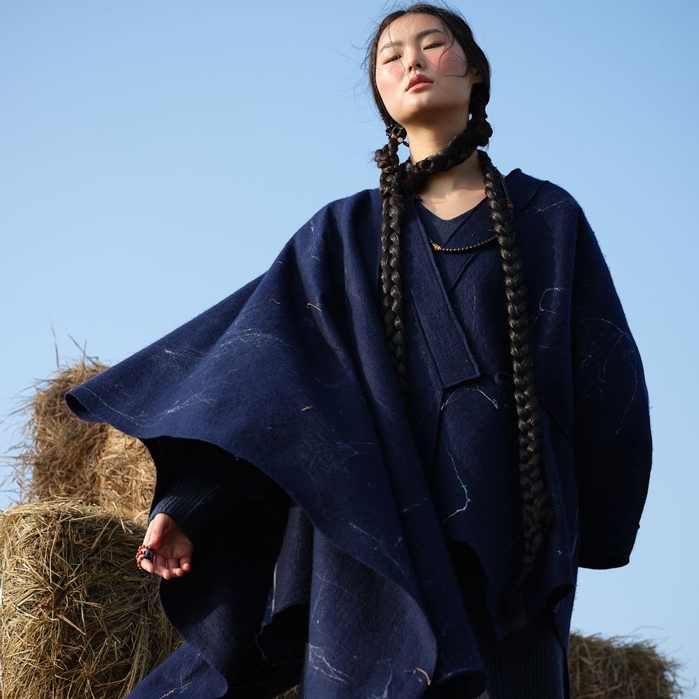Foulards et écharpes - Echarpe en feutre cachemire fabriquée à la main - SANDRIVER MONGOLIAN CASHMERE