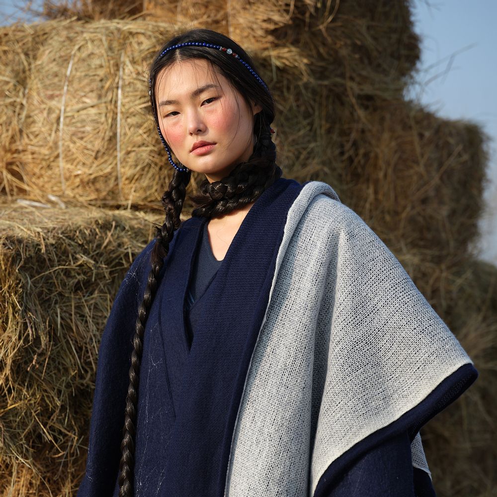 Foulards et écharpes - Châle en cachemire tricoté SPECTRUM - SANDRIVER MONGOLIAN CASHMERE