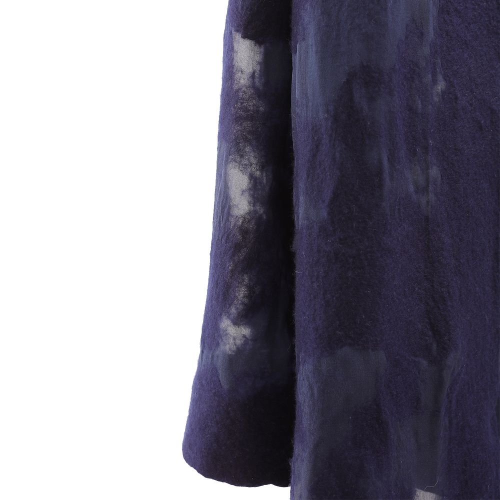 Foulards et écharpes - Écharpe en cachemire et feutre de soie fabriquée à la main - Bleu Mongolie - SANDRIVER MONGOLIAN CASHMERE