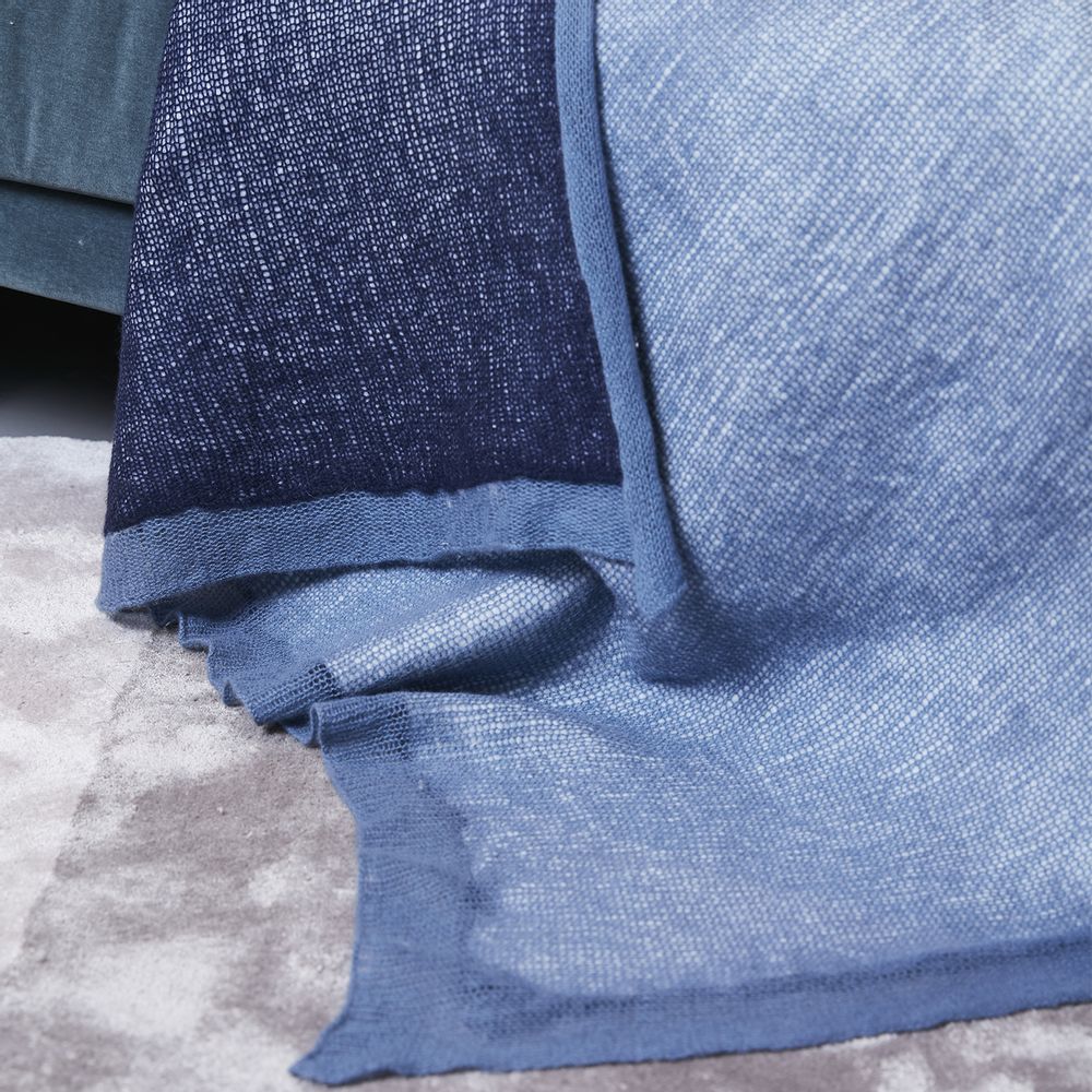 Throw blankets - SPECTRUM knitted cashmere blanket - SANDRIVER MONGOLIAN CASHMERE