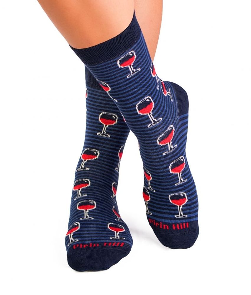 Socks - Wine Glasses Socks - PIRIN HILL