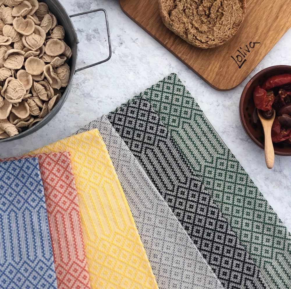 Linge de table textile - Torchons "Barocco" - LOLIVA FOOD MOOD