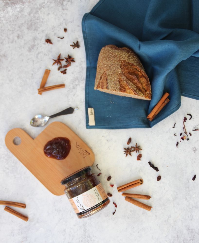 Delicatessen - Peach and cinnamon jam - LOLIVA FOOD MOOD