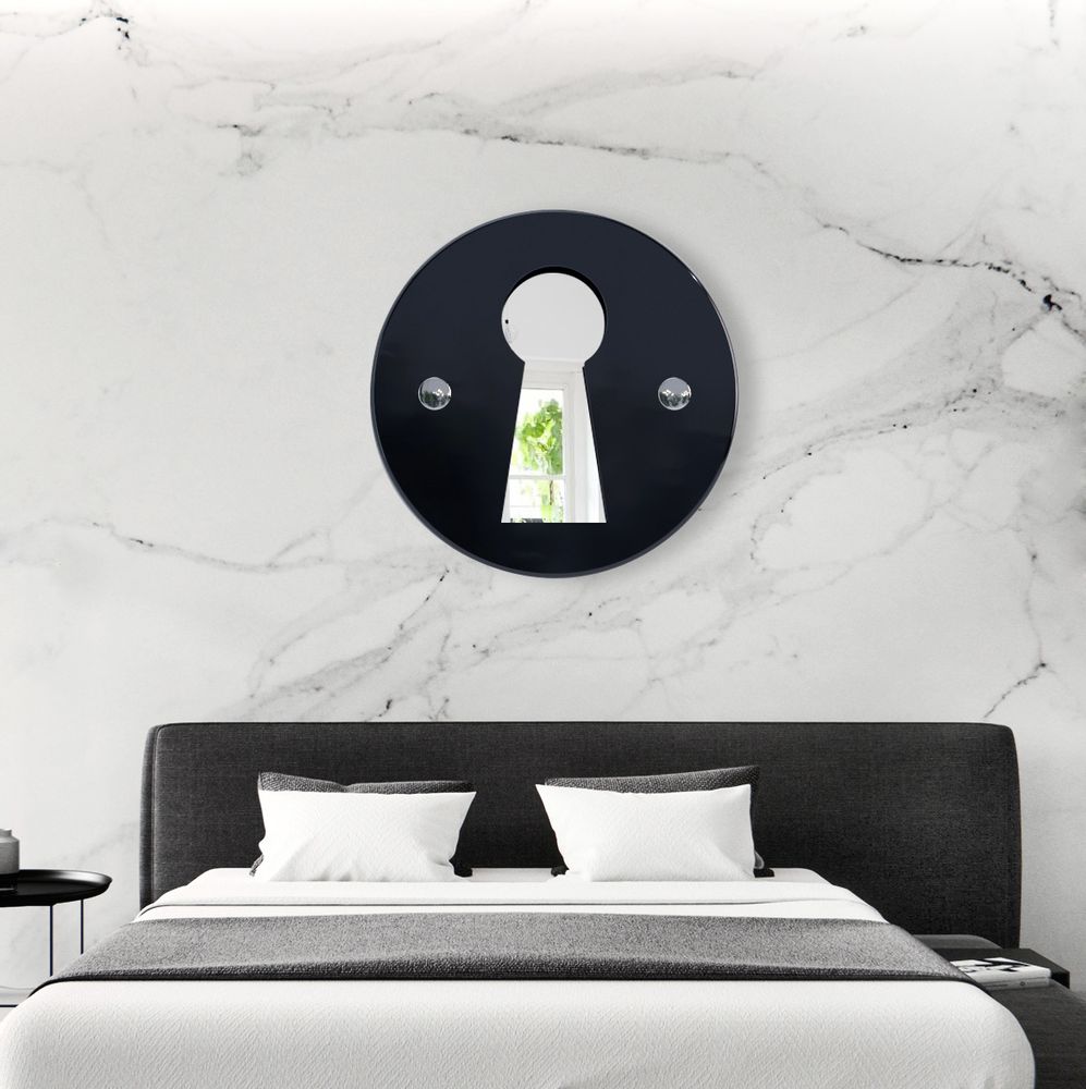Miroirs - "L'INDISCRET" - Miroir mural - MADE IN WAW ! BY CAROLINE SCHILLING