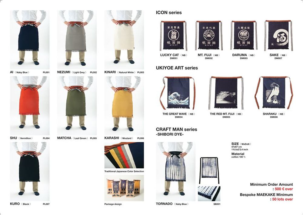 Table linen - MAEKAKE _UKIYOE ART Series (The Great Wave / The Red Mt. Fuji / Sharaku) - MAEKAKE BY ANYTHING CO.,LTD.