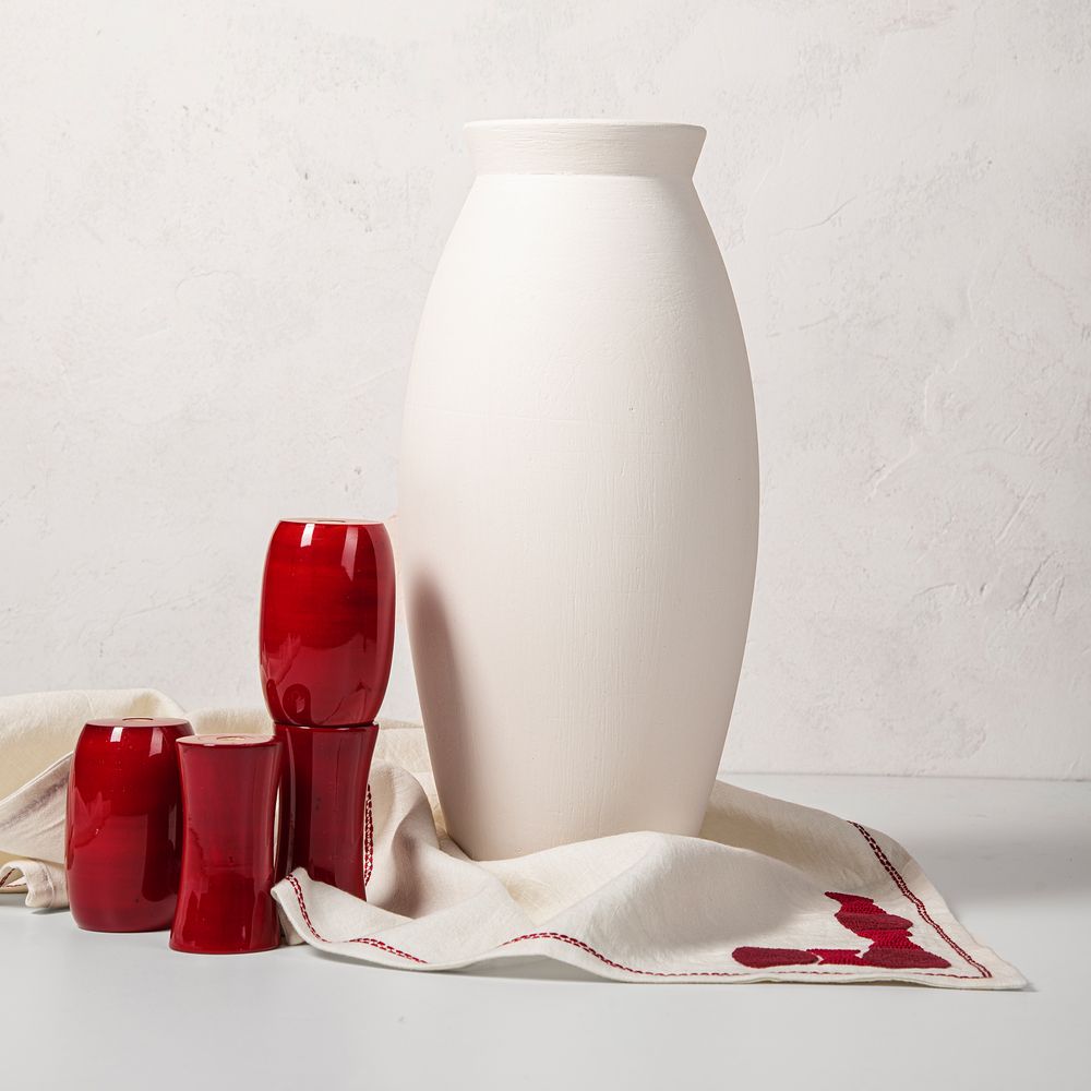 Vases - Vase à fleurs du désert blanc - IKAI ASAI