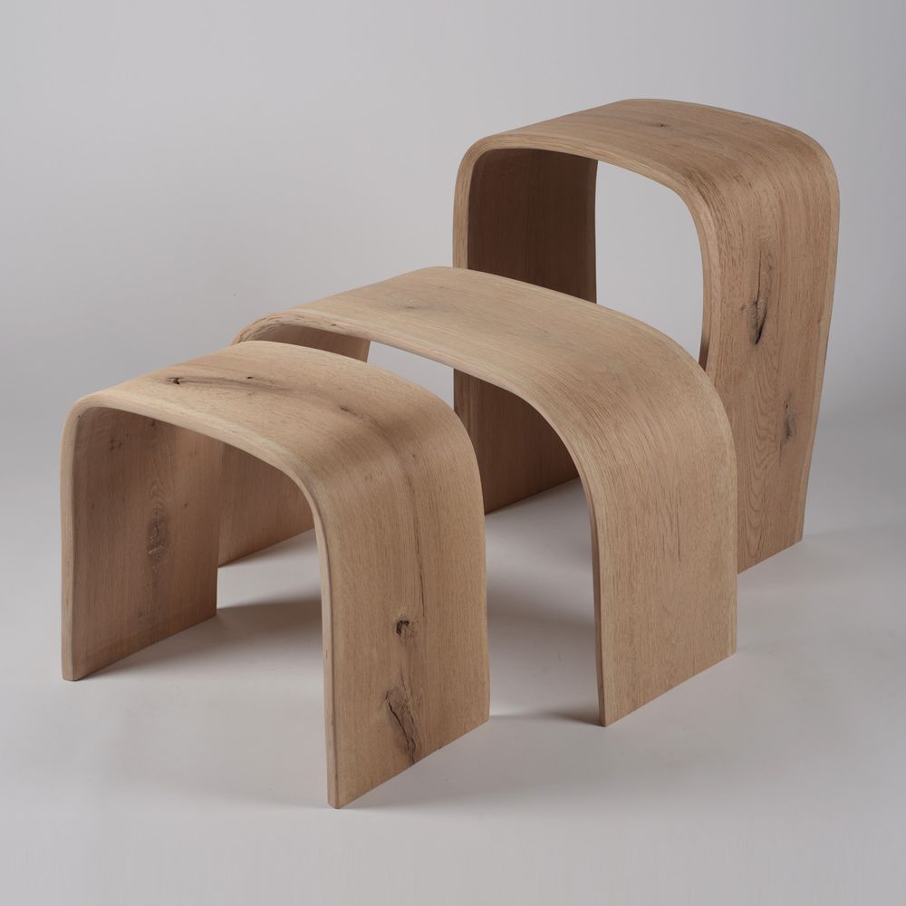 Stools - MINIMAL stools - Solid oak - JOE SAYEGH PARIS
