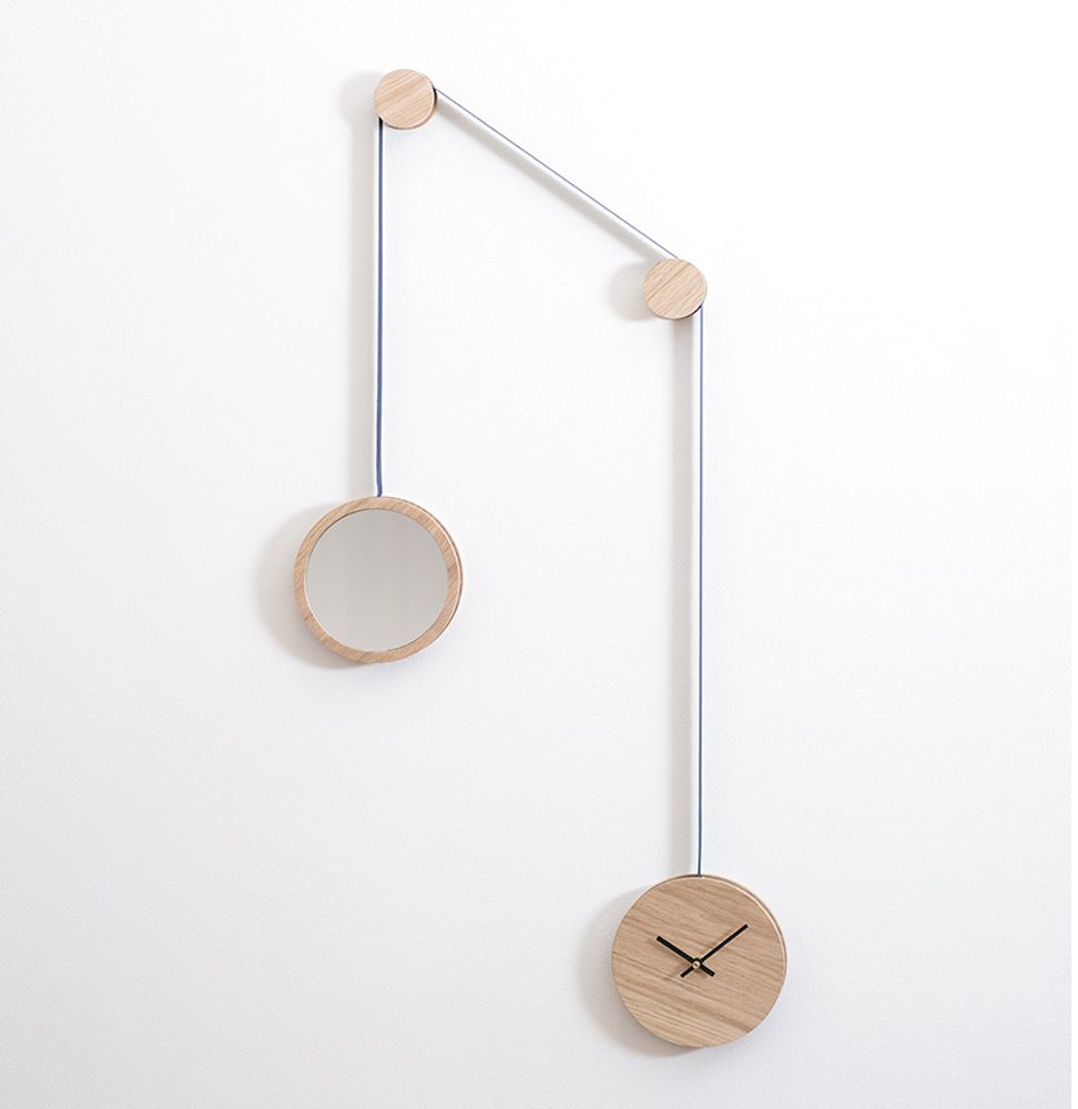 Autres fournitures bureau  - Horloge-Miroir PENDULE - DRUGEOT MANUFACTURE