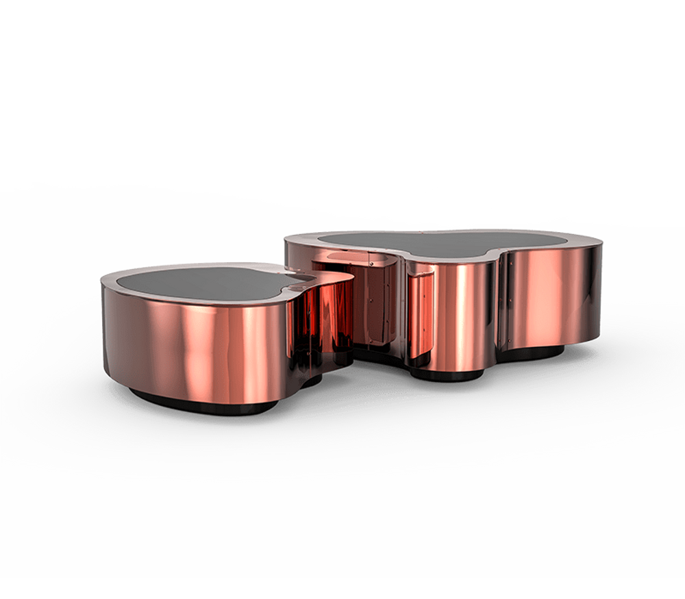 Coffee tables - WAVE COPPER Center Table - BOCA DO LOBO