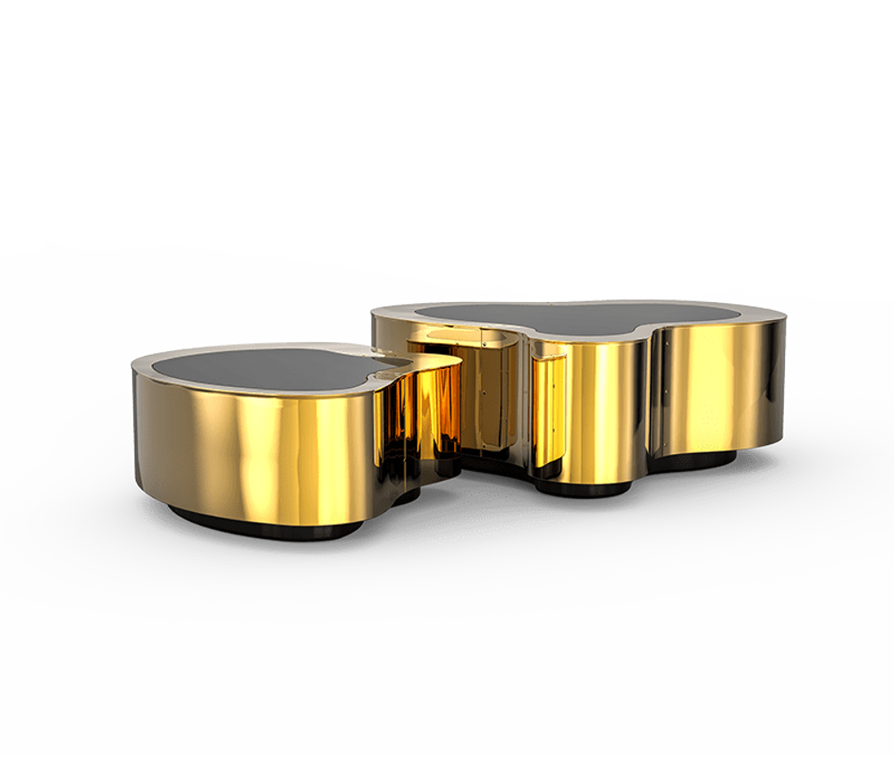 Tables basses - Table centrale WAVE BRASS - BOCA DO LOBO