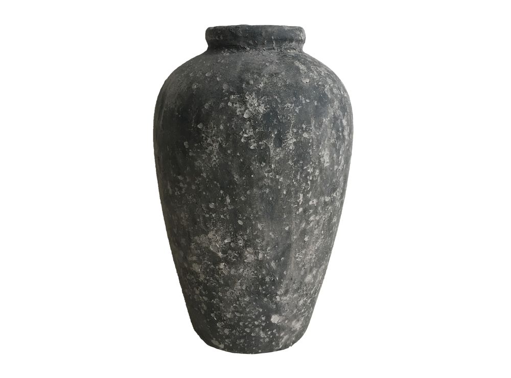 Décorations florales - Vase de sol D29 H45 Ant. Gris - LAUVRING